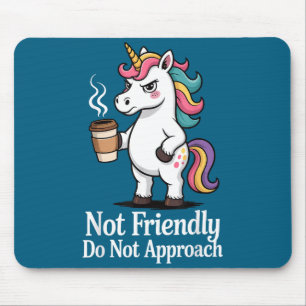 Nicht freundlich Nicht annähernde Illustration Mousepad