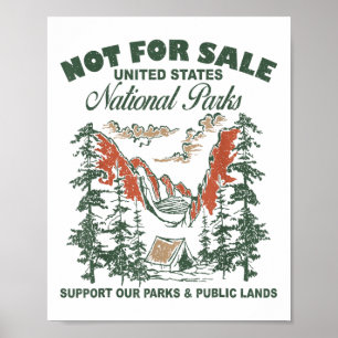 Nicht für den Verkauf von Nationalparks geeignet. Poster