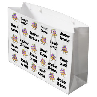 Nicht für ein Geburtstagsgeschenk bereit Große Geschenktüte