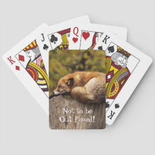 Nicht für Foxed Fox Animal Spielkarten