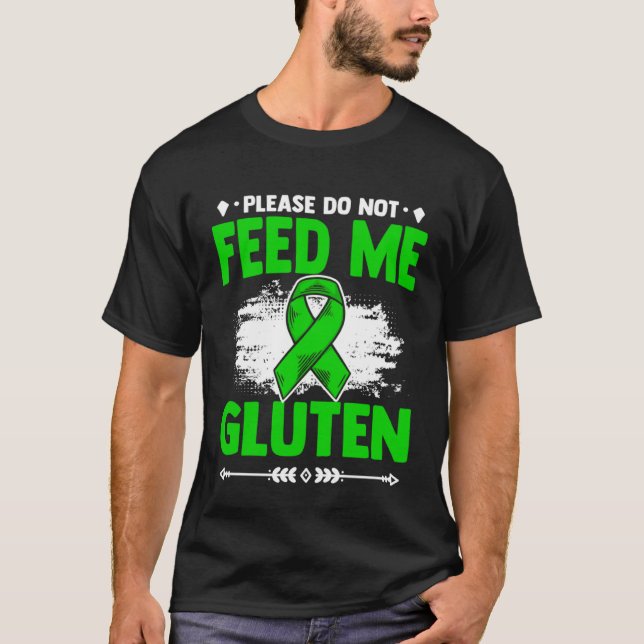 Nicht für Gluten-Warrior-Celiac-Krankheit Gefütter T-Shirt (Vorderseite)
