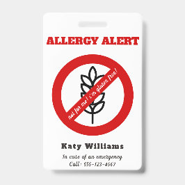 Nicht für mich, ich bin glutenfrei! Kids Allergie  Ausweis