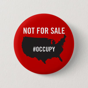 Nicht für Verkauf - Occupy Wall Street - wir sind Button