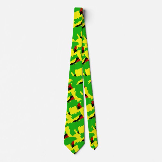 Nicht ganz Camouflage Neck Tie Krawatte (Vorderseite)