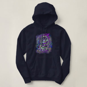 Nicht ganz da, verrückte Katze Hoodie