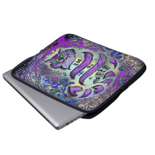 Nicht ganz da, verrückte Katze Laptopschutzhülle