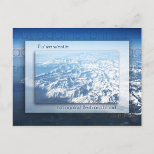 Nicht gegen Fleisch und Blut Postkarte