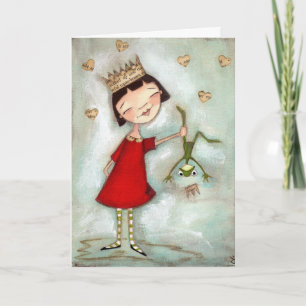 Nicht geküsst, geschüttelt - Grußkarte Karte