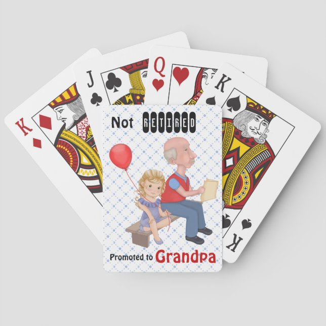 Nicht gelaunt beworben Opa Spielkarten (Rückseite)