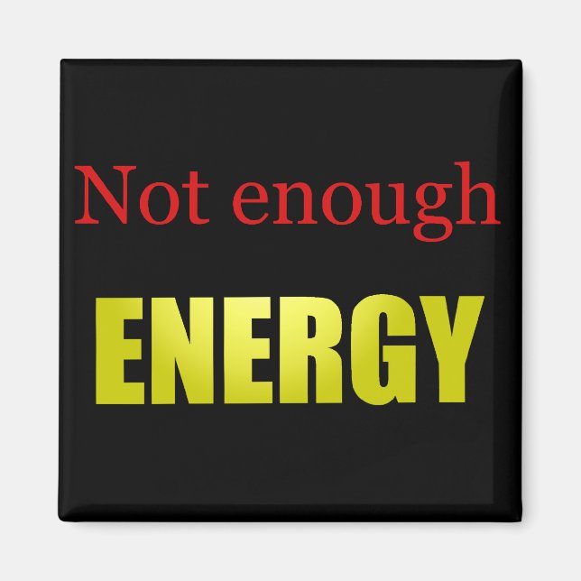 Nicht genug Energie für Schwarz Magnet (Vorne)