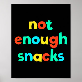 Nicht genug Snacks Kid Core Funny Brat Gen Z Kidco Poster