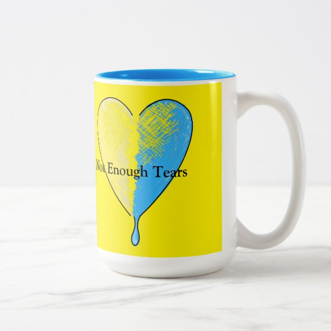 Nicht genug Tränen Zweifarbige Tasse (Rechts)