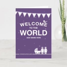 Nicht gerade Design "New Baby"-Karte Karte