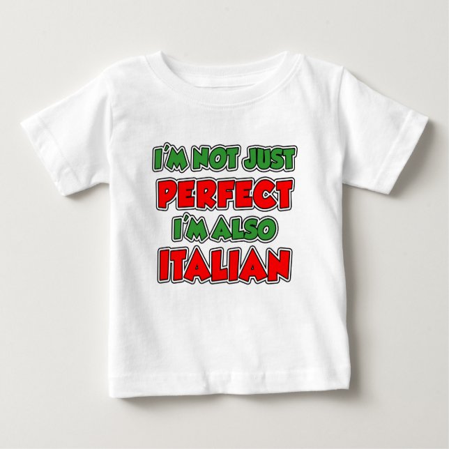 Nicht gerade perfekte italienische Kinder Baby T-shirt (Vorderseite)