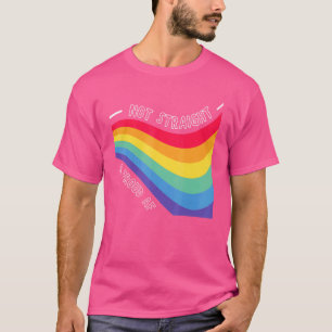 Nicht gerade und stolz AF LGBT Pride Rainbow T-Shirt