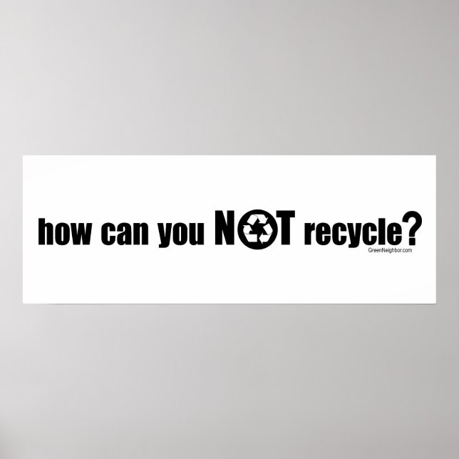 Nicht Gerecycelt? Poster (Vorne)