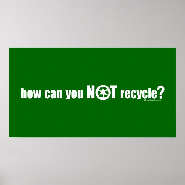 Nicht Gerecycelt? Poster (Vorne)