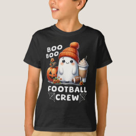 Nicht gespenstisch Halloween Boo Football Crew Fun T-Shirt