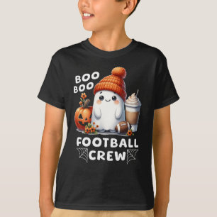 Nicht gespenstisch Halloween Boo Football Crew Fun T-Shirt