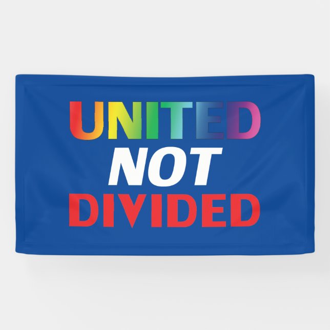 Nicht geteilt - rot, weiß, blau, lgbtq banner (Horizontal)