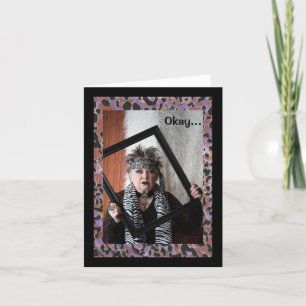 Nicht gewollt, geklappte Grußkarte wecken Karte