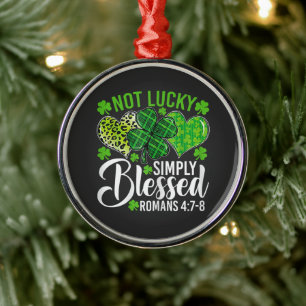 Nicht Glücklich Einfach Gesegnet Christlich Ornament Aus Metall