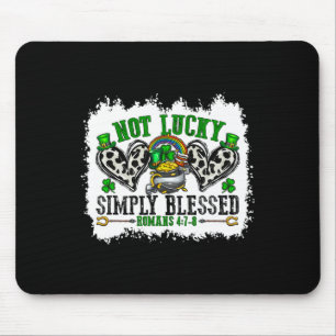 Nicht Glücklich Einfach Gesegnet Kreuz Christlich  Mousepad