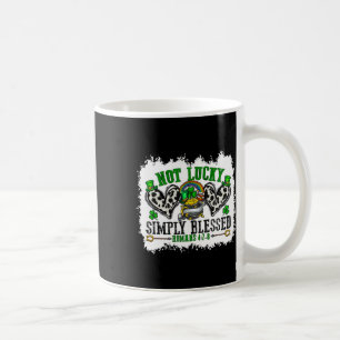 Nicht Glücklich Einfach Gesegnet Kreuz Christliche Kaffeetasse