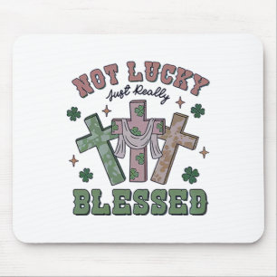 Nicht Glücklich Einfach Gesegnet St Patricks Day G Mousepad