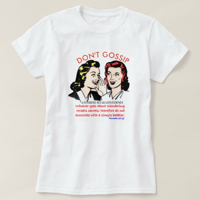 NICHT GOSSIP T-Shirt (Design vorne)