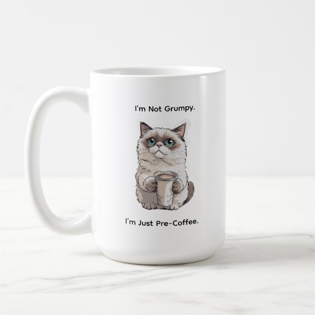 Nicht Grumpy Cat Humor Kaffeetasse (Links)