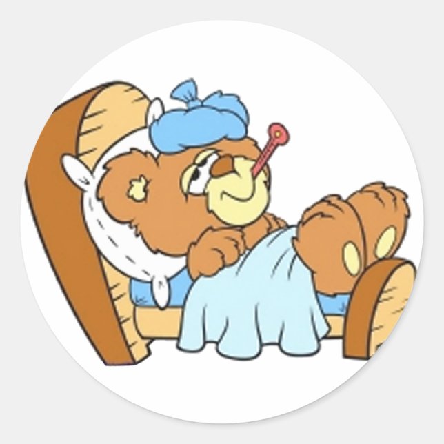 Nicht gut Gefühl Runder Aufkleber (Vorderseite)