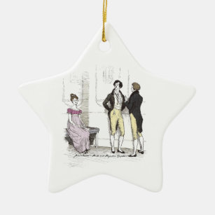 Nicht gut genug, Jane Austen Pride & Prejudice Keramik Ornament