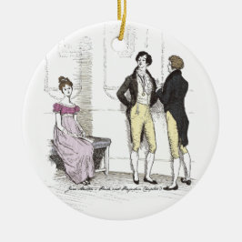Nicht gut genug, Jane Austen Pride & Prejudice Keramik Ornament
