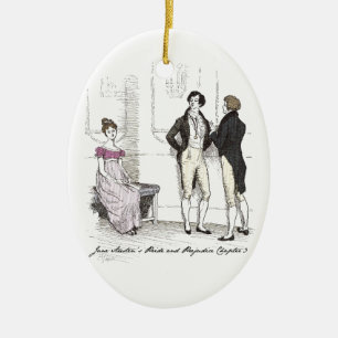 Nicht gut genug, Jane Austen Pride & Prejudice Keramikornament