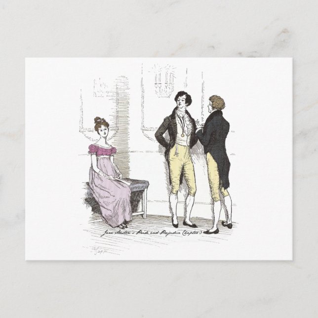 Nicht gut genug, Jane Austen Pride & Prejudice Postkarte (Vorderseite)