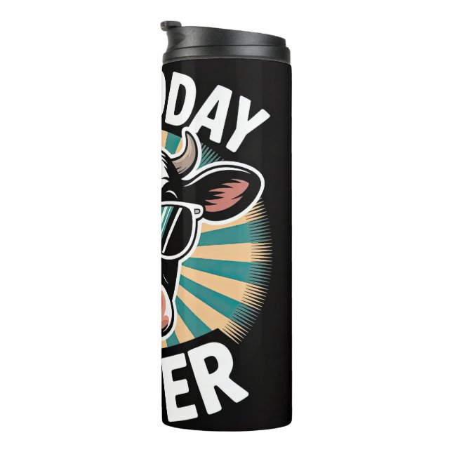 Nicht heute Färse Thermosbecher (Nach rechts gedreht)