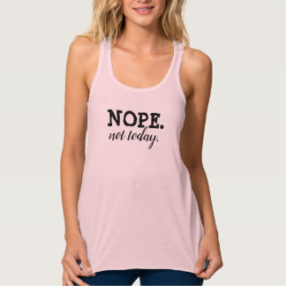 Nicht heute Grafischer Tank Top