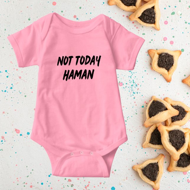 Nicht heute Haman Purim Baby Strampler (Von Creator hochgeladen)