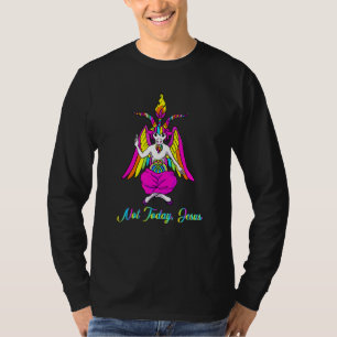Nicht heute Jesus Satanic Baphomet Ziege Gesicht H T-Shirt