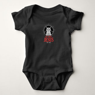Nicht heute Jesus Satanic Cat Goth MenT- Baby Strampler