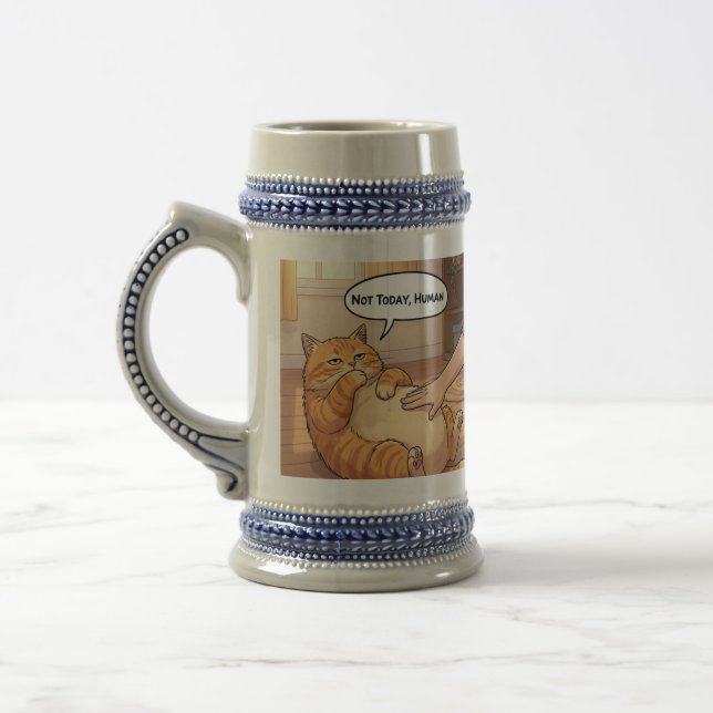 Nicht heute Mensch Grumpy Cat Tasse | Lazy Cat Lus (Links)