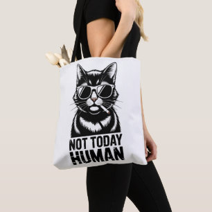 Nicht heute Mensch Katzen Humor-Tragetasche