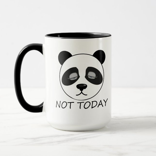 Nicht heute Panda Tasse (Links)