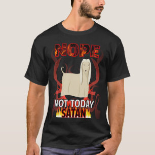 Nicht heute Satan Afghan Hound 02 T-Shirt