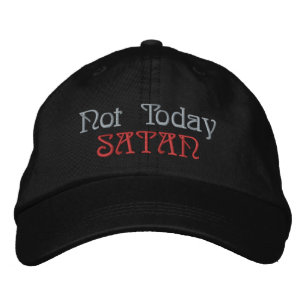 Nicht heute Satan Basic Adjustment Cap Bestickte Kappe