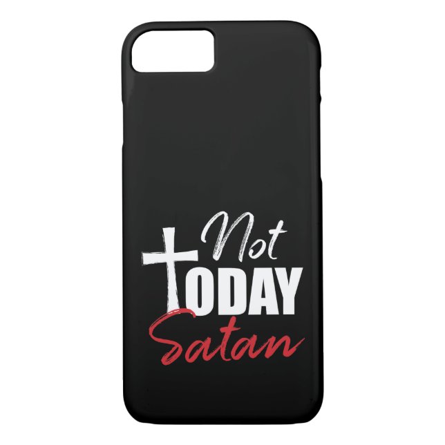 Nicht heute Satan Case-Mate iPhone Hülle (Rückseite)