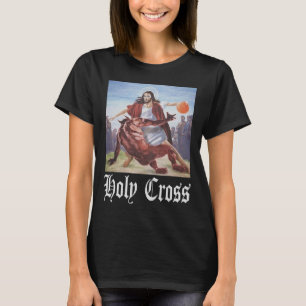 Nicht heute Satan Jesus Crossover Bysketbyll Heili T-Shirt