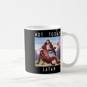 Nicht heute Satan Jesus Vs Satan in Bysketbyll Kaffeetasse