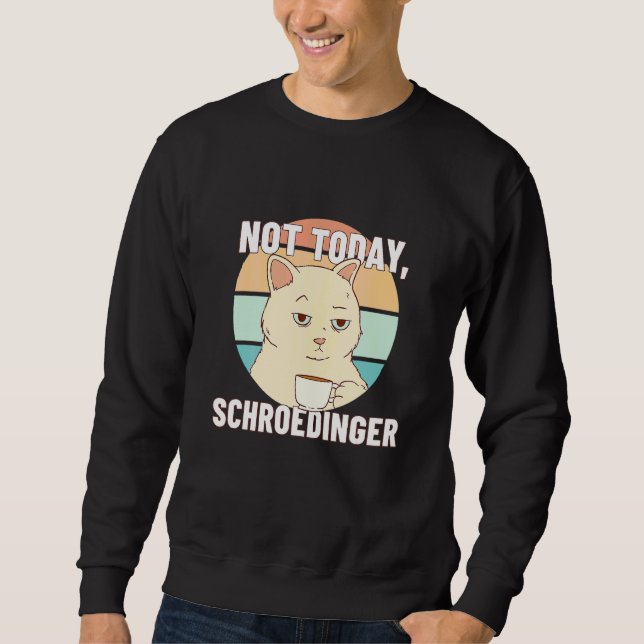 Nicht heute Schroedingers Experiment Schr Dingers  Sweatshirt (Vorderseite)